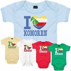 BabyBody LOVE KOMOREN Mistrzostwa Świata Serce Serce Miłość Afryka Afryka Koszulki dla fanów4u