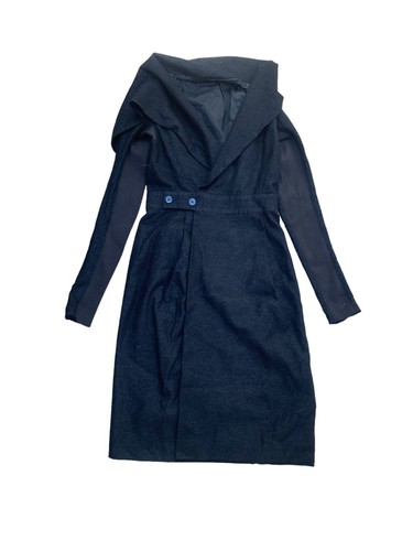 Cappotto di seta nero cashmere Rick Owens taglia IT 40 FR 36