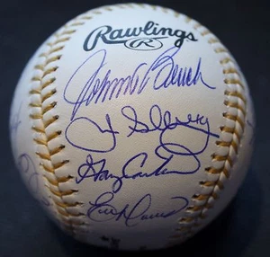 Guanto oro autografato Winners Baseball Rawlings Gold Glove OMLB (15 firme) - Foto 1 di 4