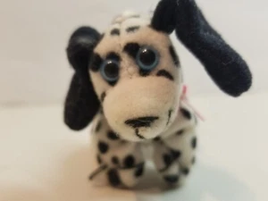 Vintage Tiny Tag-Alongs Mini Plüsch Welpe Hund 1995 Mütze Spielzeug 90er - Bild 1 von 10