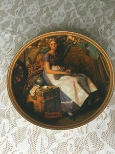Norman Rockwell Collectible Plate “Dreaming in the Attic”/ Edwin Knowles Series - Picture 1 of 3