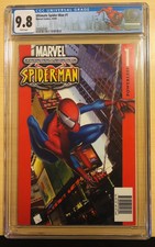 Ultimate Spider-Man 1 CGC 9.8 w/ Spidey label RARE DF Edition w/cert #3932/5000