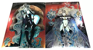 1995 KROME LADY DEATH CHROMIUM SERIES 2 TRADING CARD SUPER PROMO CARD SET (2) - Picture 1 of 2