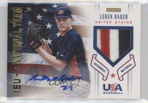 2012 Panini USA Baseball National Team 15U Signature /35 Luken Baker Patch Auto