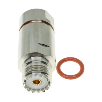 UHF Female SO239 Connector for 1/2" Corrugated Copper Standard Andrew Heliax - Image 1 of 3