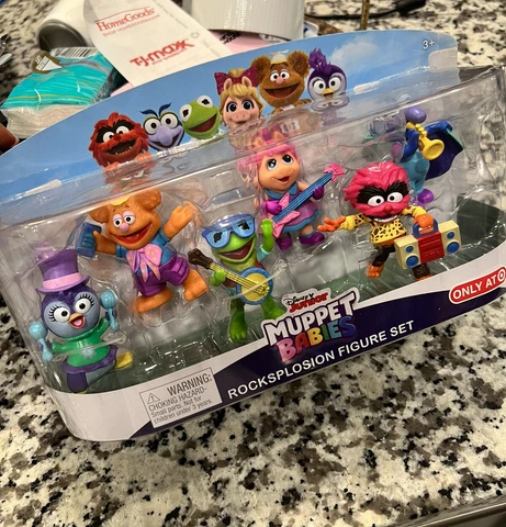 NEW Disney Muppet Babies Rocksplosion 6 Figure Set Kermit Piggy Gonzo Fozie Cover