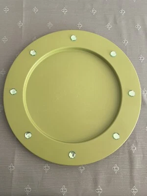 ALESSI LPWK Marta Sansoni Ba-Rock  tray AMSA22 Green , diameter 40cms. - Image 1 of 4