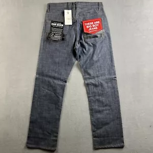 Pantalones de mezclilla Five Four para hombre talla 30 crudo Fulton RLX ribete pierna recta NUEVO NUEVO CON ETIQUETAS - Imagen 1 de 18