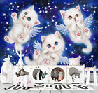 3D Angel Winged Cat O933 Wallpaper Wall Mural Self-adhesive Kayomi Harai Eve