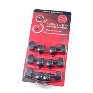 Grover Black Nickel 14:1 Rotomatic Tuners for Gibson®/Epiphone® Guitar 102BN - Picture 1 of 2