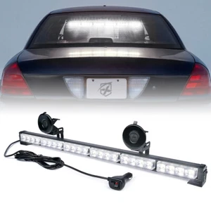"Barra de luces estroboscópicas parabrisas de emergencia blanco Xprite 27" LED - Imagen 1 de 7