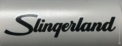 Slingerland Drum Logo Decal/Sticker 8 inches Black