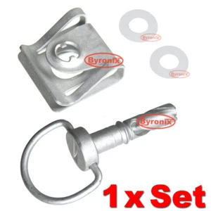SMART FORTWO ENGINE BAY COVER CLIPS 451 CAR LOCKING TURN PIN METAL & CLAMP REAR - Picture 1 of 1