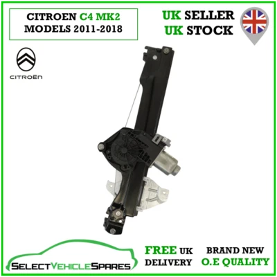 OE NEW CITROEN C4 MK2 DRIVERS RIGHT REAR WINDOW REGULATOR & MOTOR 2011-2018 - Image 1 of 4