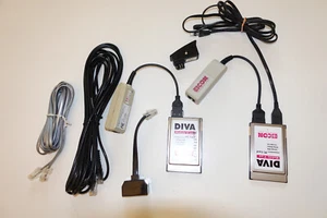 2 x DIVA MOBILE V.90 PC Card 128 Kbps ISDN, 56Kbps Modem EICON Model 800-332 - Bild 1 von 3