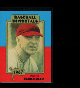1980 SSPC Baseball Immortals 1st Printing Branch Rickey (No MLB Logo) #105.1 HOF