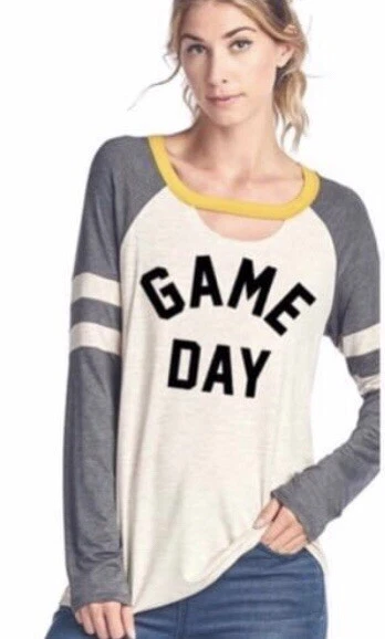 Футболка игрового дня черная золотистая желтая размер большой футбол бейсбол футбол - Изображение 1 из 1