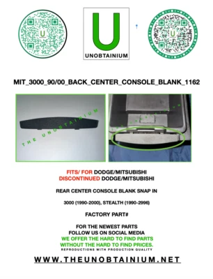 SE ADAPTA A/PARA MITSUBISHI 3000/DODGE STEALTH GUANTERA BISEL Foto 1 de 4