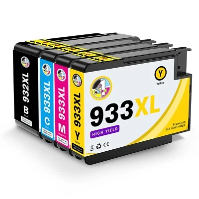 1 Set Sostituzione Inchiostro per HP 932xl 933 Officejet 6100 6600 6700 7110 7510 7612 - Immagine 1 di 4