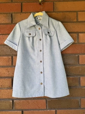 Vintage 1960’s Blouse Paul Of California Polyester Button Down Shirt | Size S - Image 1 of 4