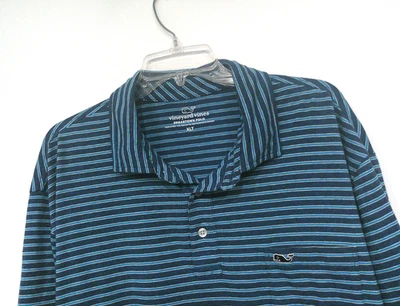 Vineyard Vines Edgartown Polo 男式 XLT 高 XL 性能球衣弹力 — 第 1/4 张图片