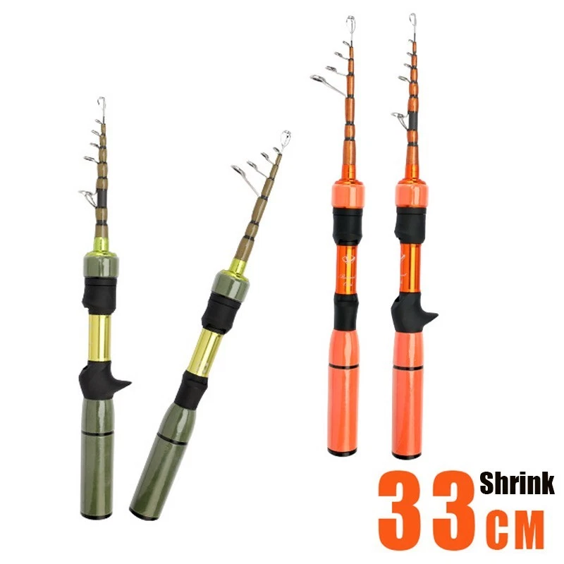 Travel Spinning Rod 5ft-5.6ft 2-6lb Telescopic Casting Rod Carbon Trout - Image 1 of 4