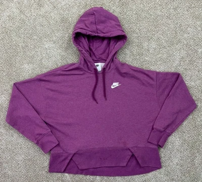 Nike Suéter Para Mujer Extra Pequeño Púrpura Swoosh Sudadera con Capucha Sudadera DM8045-610 Foto 1 de 4