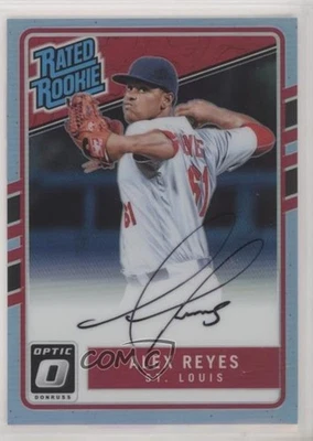 2017 Panini Donruss Optic Carolina Blue Prizm /35 Alex Reyes #RRS-AR Auto RC - Image 1 of 2