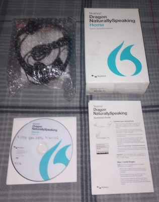 Nuance Dragon NaturallySpeaking 13 Home | w/ Headset | Voice Software Free Ship - Image 1 of 4