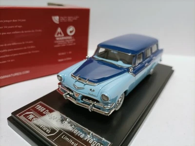 MK 1:43 Dodge D-500 Sierra Wagon 1956 blue two tone wagon model  - Image 1 of 4