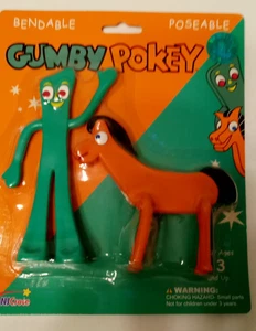 Ungeöffnete biegsame, bewegliche, Gumby Pony Pal Pokey Actionfiguren 6" groß NJ Croce - Bild 1 von 1