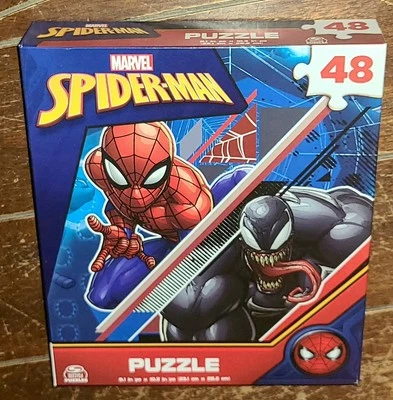 Marvel Spider-Man 48pc SPIDER-MAN/VENOM 9" x 10" Puzzle (2022, Spin Master) - Image 1 of 3
