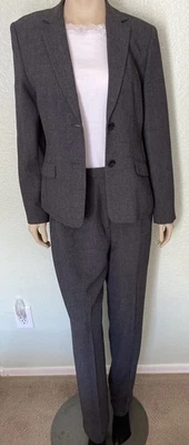 Conjunto de 2 pantalones gris carbón Alfani para mujer talla 8 Foto 1 de 4