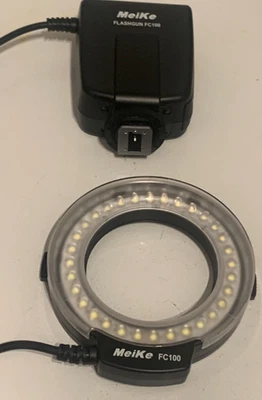 Meike FC-100 Ring Light/Macro Flash no adaptor rings - Image 1 of 4