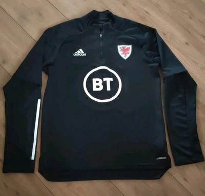 Adidas Wales FC 2019/2020 Training Top With Long Sleeves Size M. Never Worn - Image 1 of 4