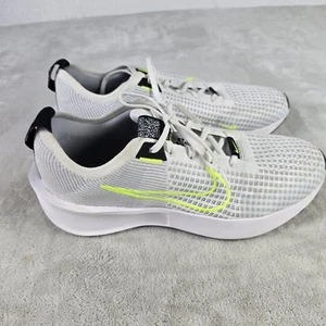 Nike Interact Run Running Shoes Sneakers White/Volt/Grey Mens Size 10 FD2291-100 - Picture 1 of 11