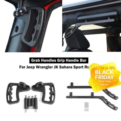 Grab Handles Grip Handle Bar For Jeep Wrangler JK Sahara Sport Rubicon Aluminum Foto 1 de 4