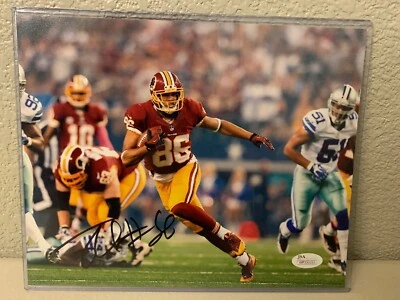 Jordan Reed Signed Washington Redskins 8x10 Photo JSA - Image 1 of 4
