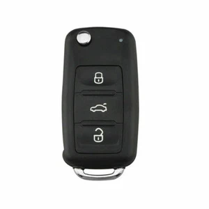 3 Button Remote Key Shell Case blade Fit For Volkswagen Polo Golf Seat Skoda MK6 - Picture 1 of 7