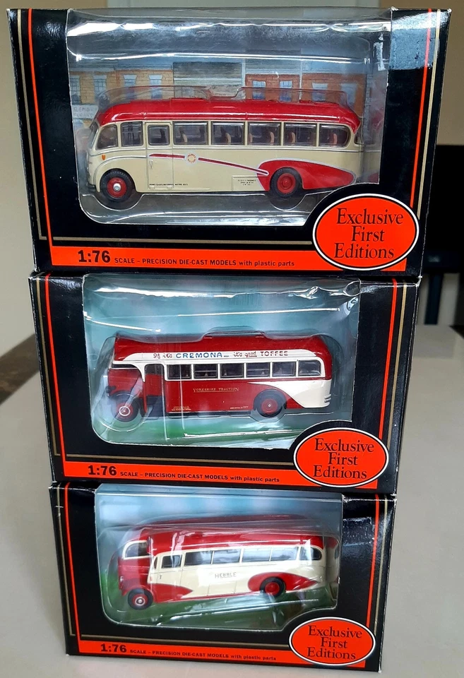 3x EFE Gilbow Bus Car Models 1/76 Scale 18407 18709 20902 Bedford Leyland Box - Image 1 of 4