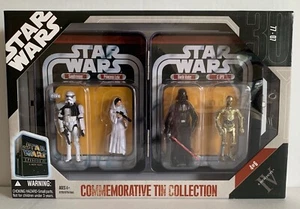~ Star Wars - A NEW HOPE 4 FIGURES & COLLECTION TIN CASE 2006 - Picture 1 of 7