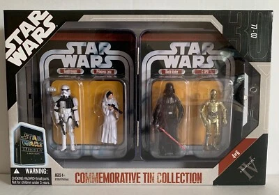 ~ Star Wars - A NEW HOPE 4 FIGURES & COLLECTION TIN CASE 2006 - Image 1 of 4