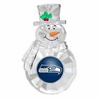 Seattle Seahawks Football Team NFL Traditional Snowman Christmas Tree Ornament