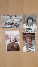 4 autograph cards Borussia Mönchengladbach Kleff, Kulik, Bonhof, del Haye