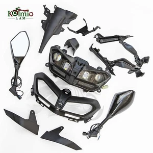 Conjunto de faros de motocicleta espejo de carcasa adecuado para Yamaha MT09 FZ-09 2013-2016 - Imagen 1 de 11
