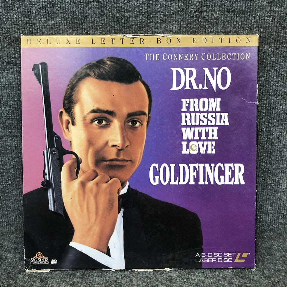 Connery Collection 12” Laserdisc Box Set 007 James Bond With 3 Movies In EUC - Image 1 of 3