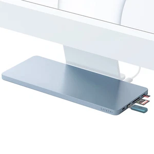 Hub pour iMac 24'' Lecteur Disque Dur SSD Multiports Design Slim Satechi Bleu - Photo 1/6