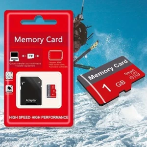 Micro SD Flash , Tarjeta De Meloria de Alta Velocidad . 1GB y Con Un Adaptador . - Picture 1 of 8