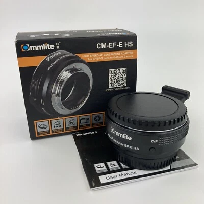 COMMLITE CM-EF-E HS - CANON EF TO E-MOUNT Conversion Ring ~ OPEN BOX! - Image 1 of 4