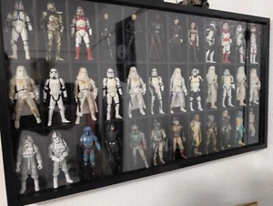 Vitrina de figuras de acción 3,75" estatuilla juguete estante madera 36 piezas soporte vitrina - Imagen 1 de 12